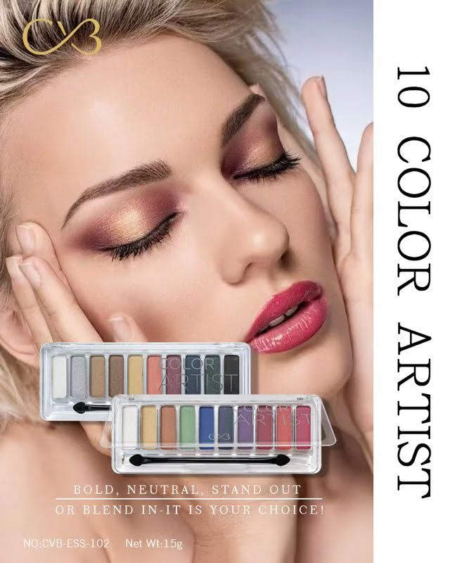 CVB Color Artist 10 Colors Eyeshadows